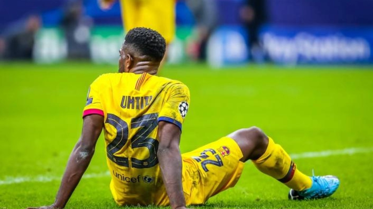 Umtiti, en la rampa de salida.