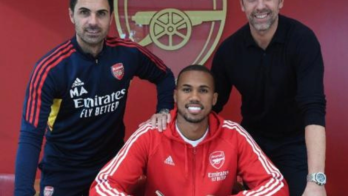 El conjunto londinense tiene central para rato con Gabriel Magalhaes. Foto: @Arsenal