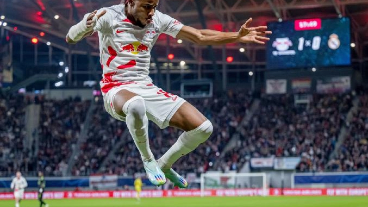 Nkunku vestirá la camiseta del Chelsea en julio. Foto: @RBLeipzig