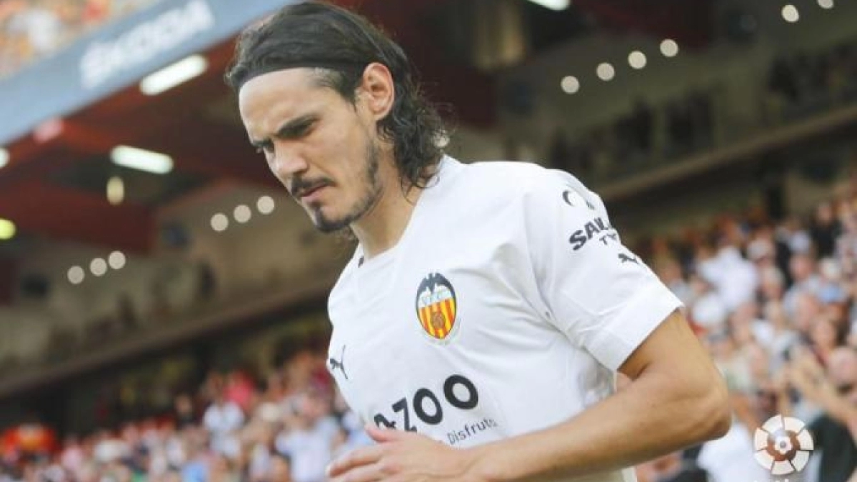 Edinson Cavani, jugador del Valencia CF. Foto: LaLiga Santander