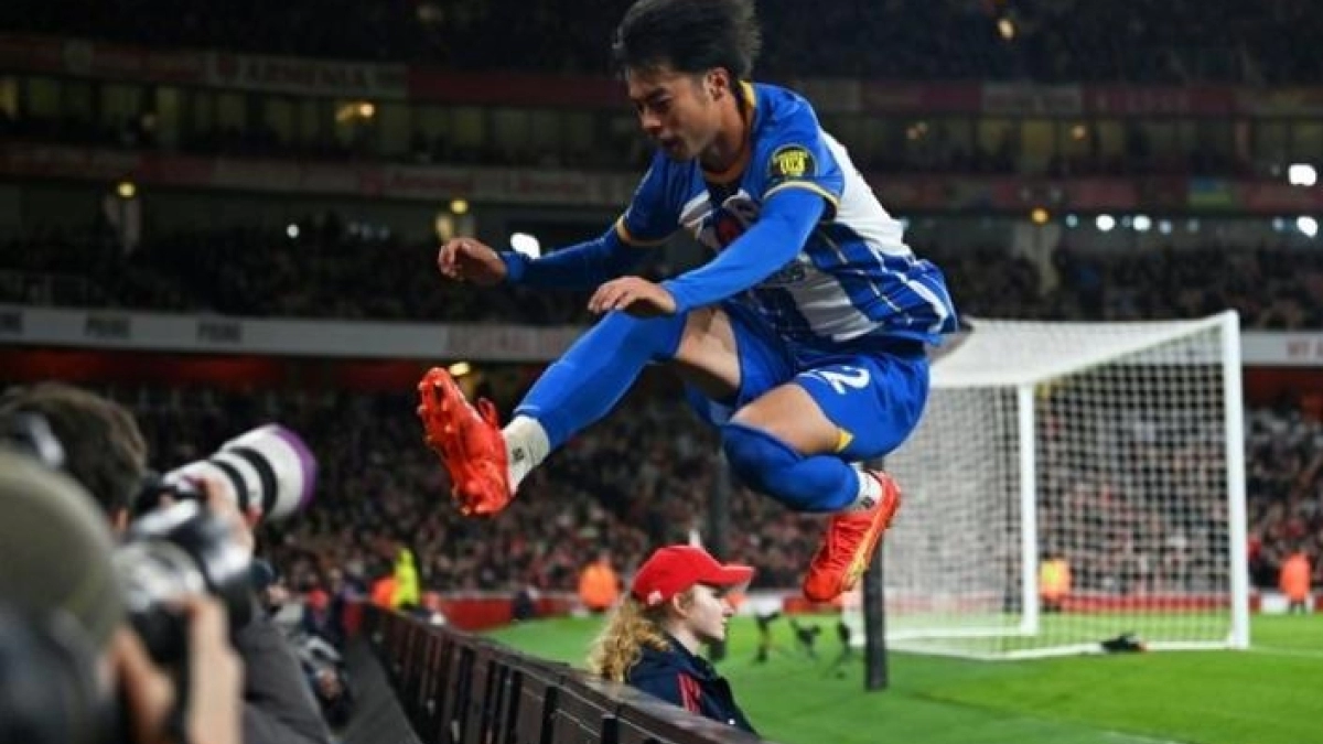 Kaoru Mitoma, jugador del Brighton & Hove Albion. Foto: BeSoccer