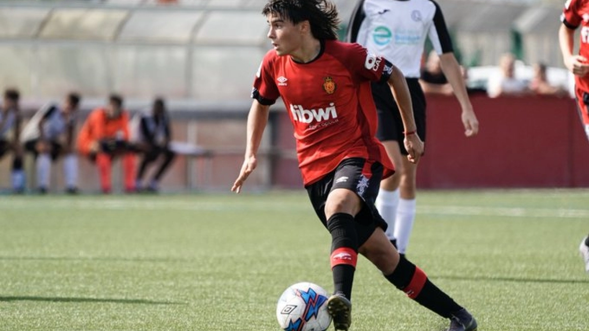 Luka Romero renovará con la Lazio. Foto: @RCD_Mallorca