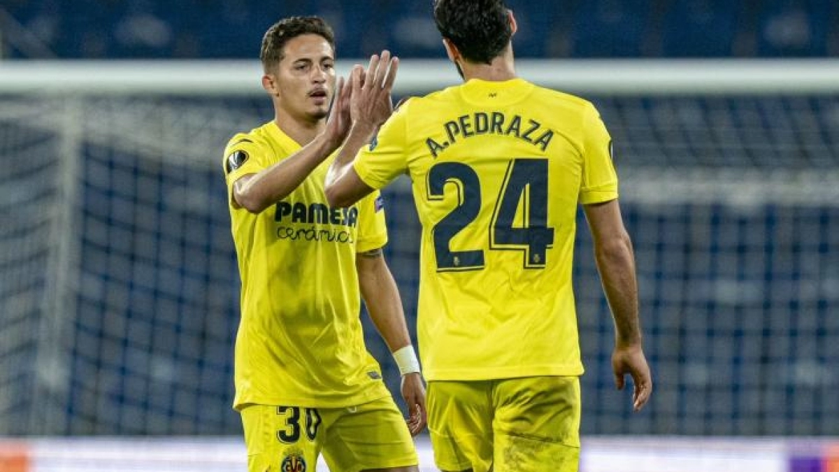 Yeremi Pino, en la rampa de salida del Villarreal