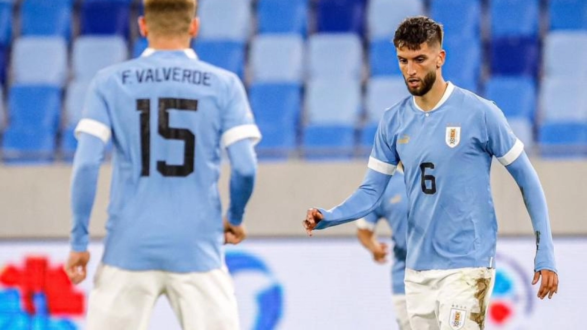 Fede Valverde y Rodrigo Bentancur. Foto: EL PAÍS Uruguay