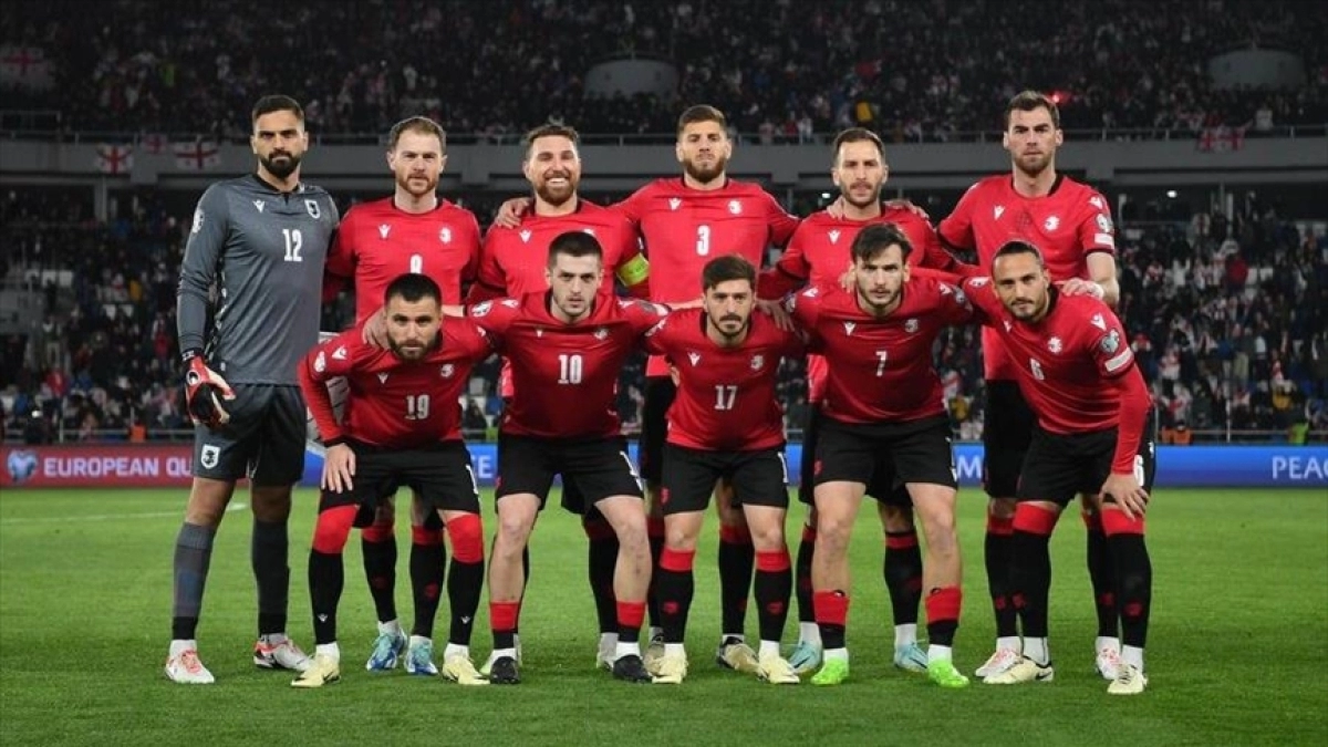 Alineación de Georgia en un partido