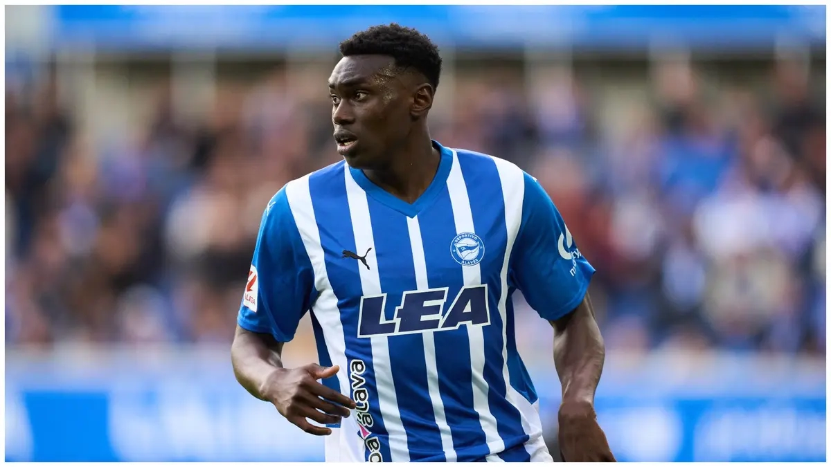 Samu Omorodion, striker for Atlético de Madrid, who could sign for Chelsea in the summer.