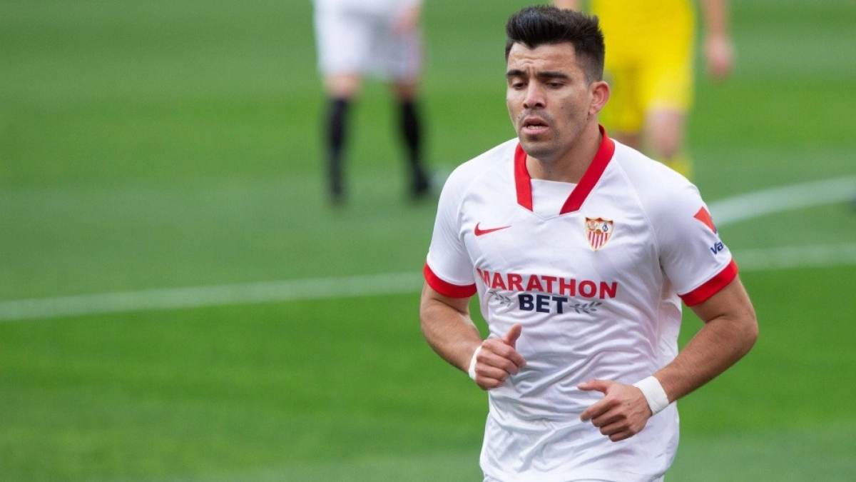 <p>Marcos Acuña, Sevilla's most complicated decision / transfermarkt</p>