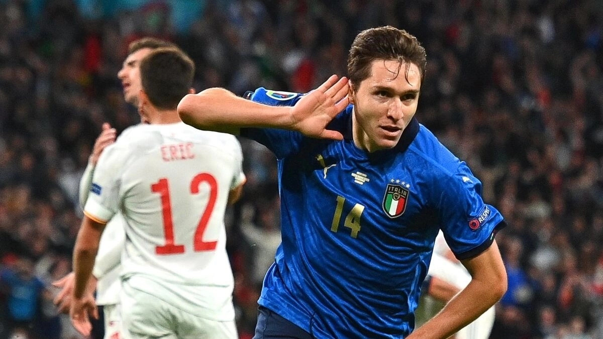 Federico Chiesa, atacante de la Juventus de Turín que podría salir del club en verano