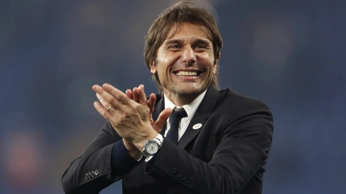 Antonio Conte, entrenador del Napoli que quiere pescar en el Mallorca