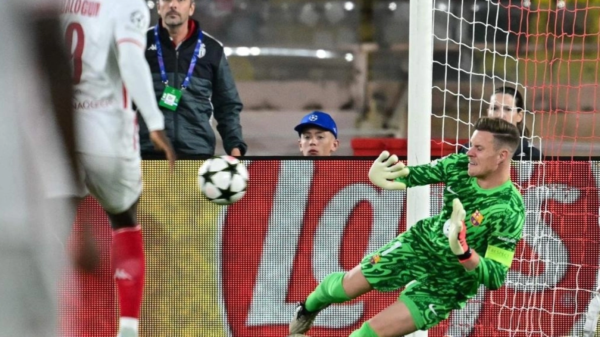 Ter Stegen, el gran señalado de la derrota del Barcelona ante el Mónaco