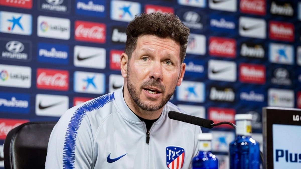 Cholo Simeone, entrenador del Atlético de Madrid 