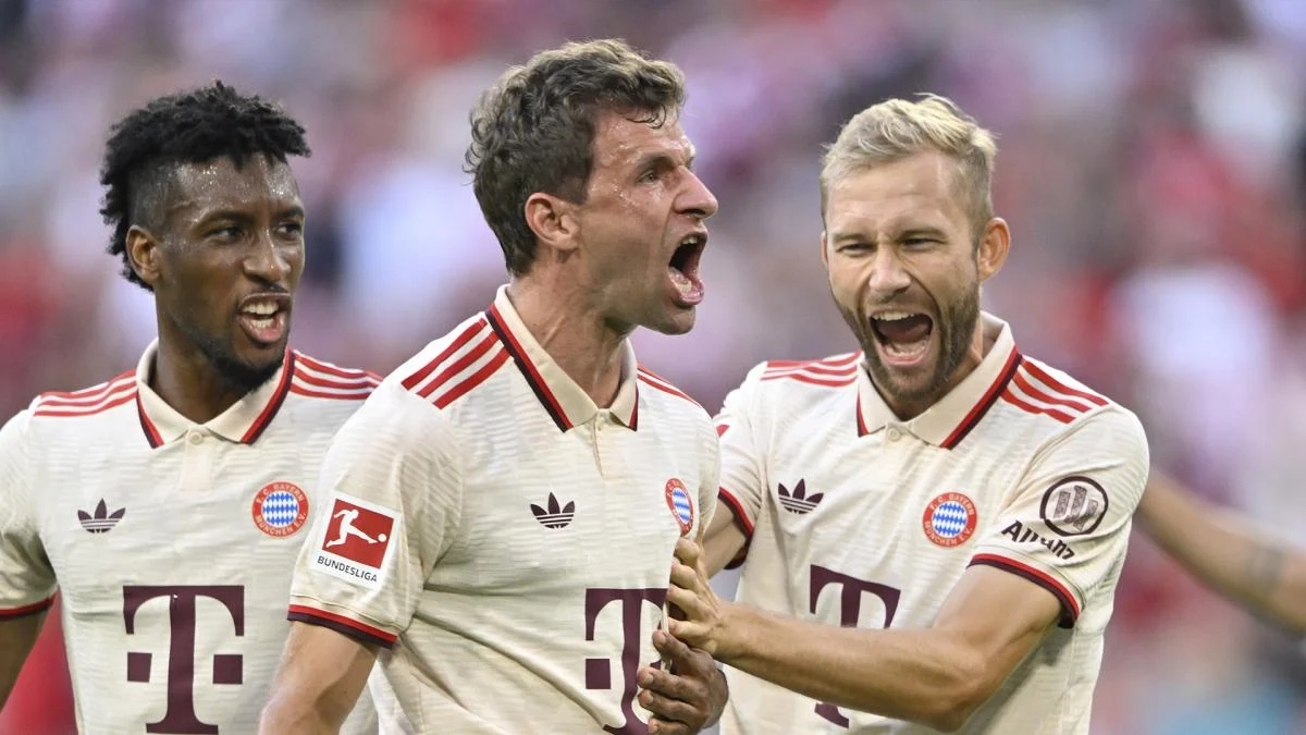 Los jugadores del Bayern de Múnich celebran un gol