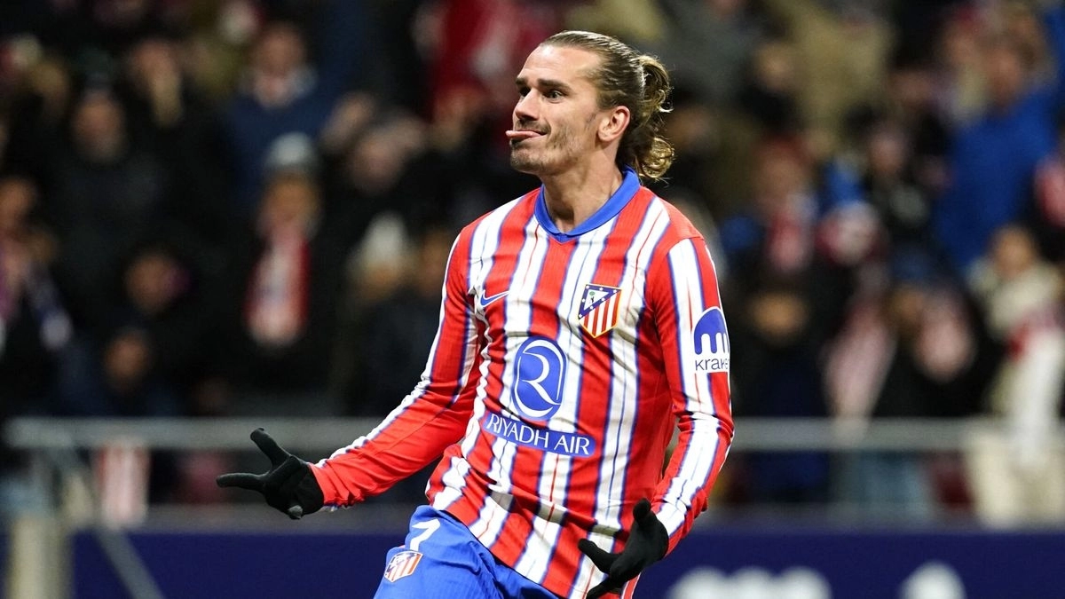 <p>Antoine Griezmann, star of Atlético de Madrid</p>