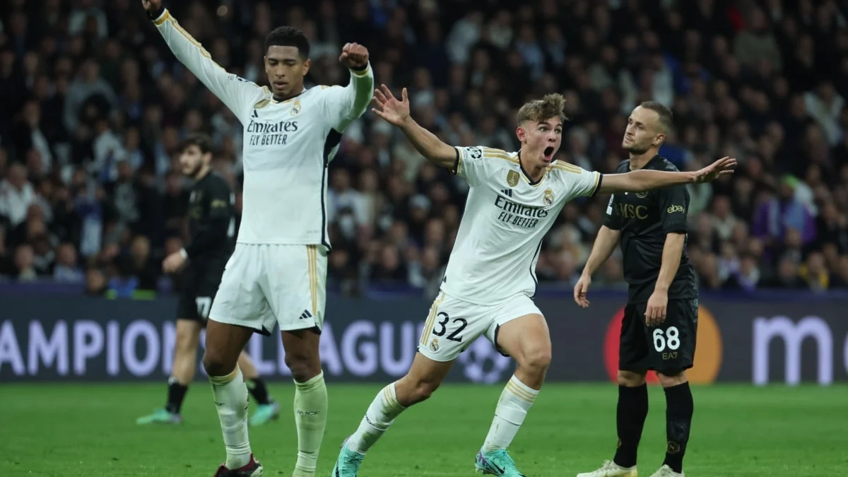 Nico Paz, a youth academy player from Real Madrid who plays for Como.