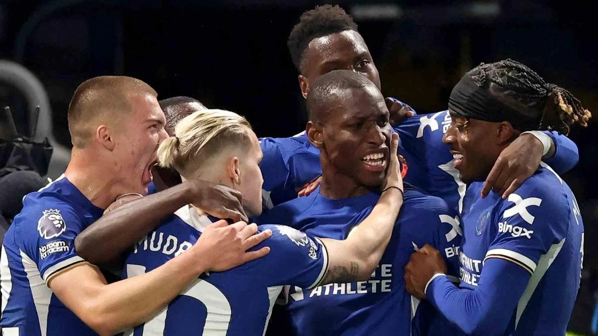 Los jugadores del Chelsea celebran un gol