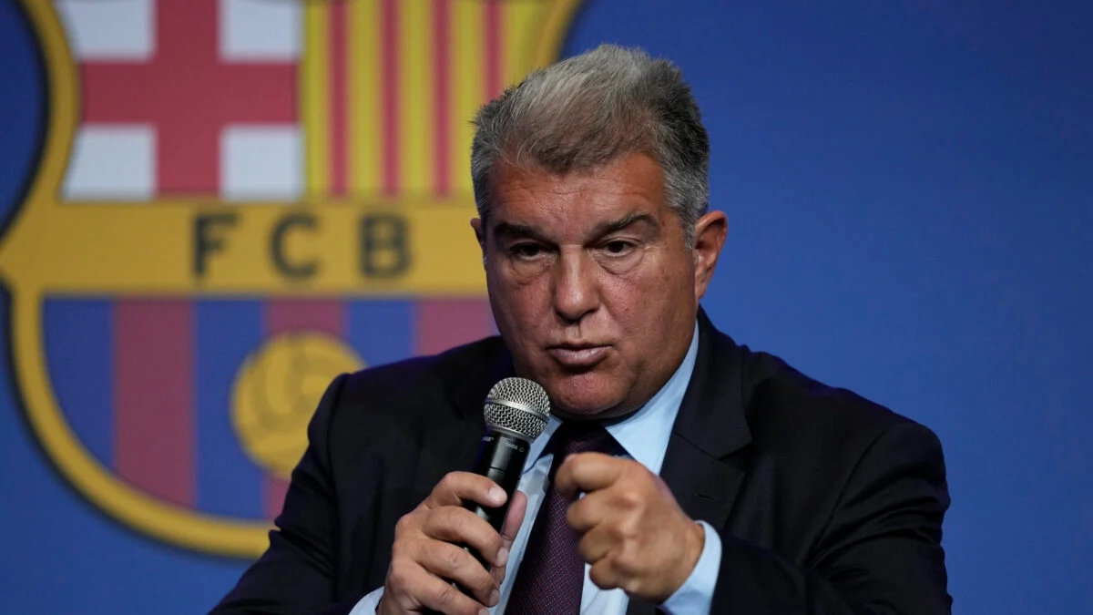 Joan Laporta, president of FC Barcelona