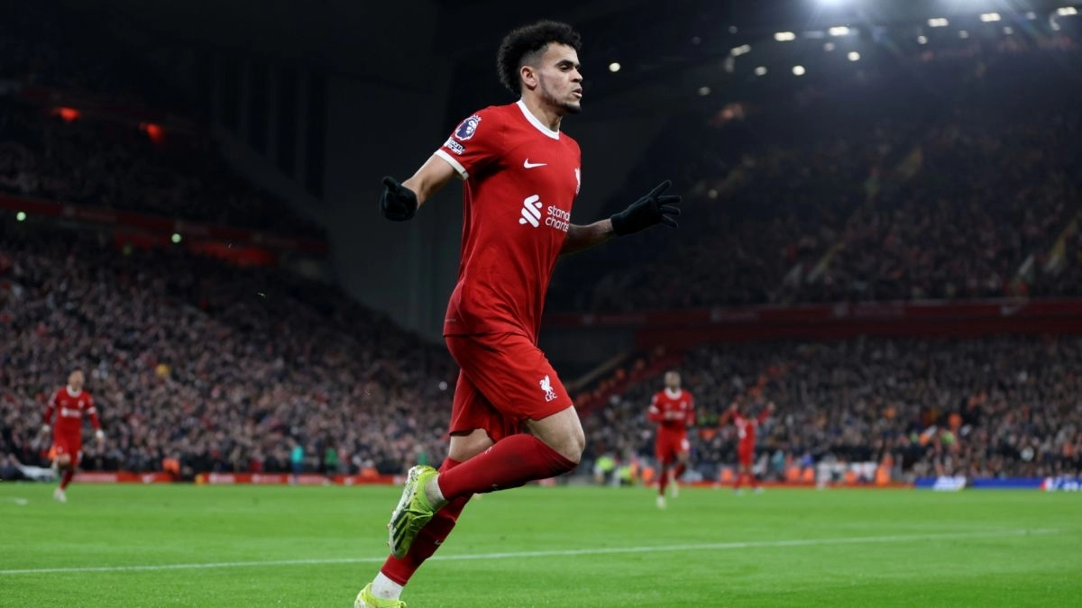 Luis Díaz, jugador colombiano del Liverpool
