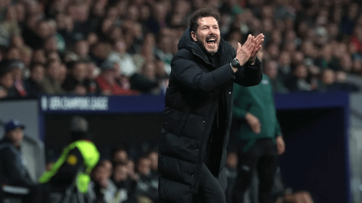 Diego Simeone, coach of Atlético de Madrid.