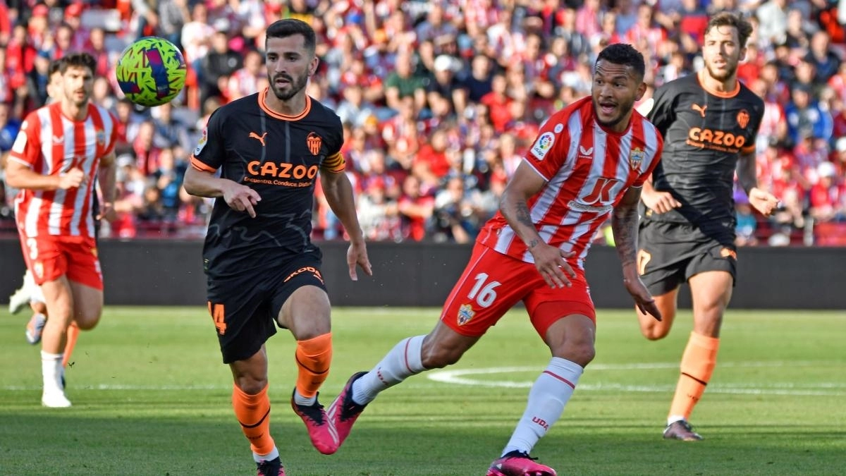 Luis Suárez, delantero del Almería