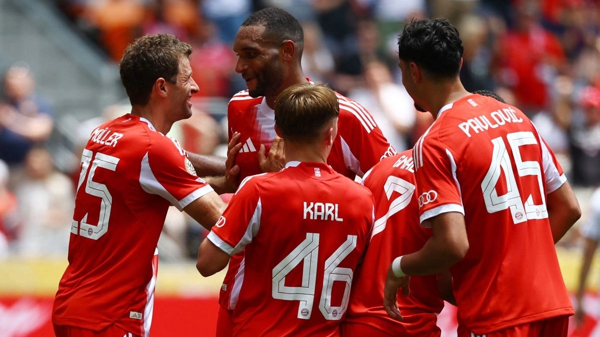 Los jugadores del Bayern de Múnich celebran un gol