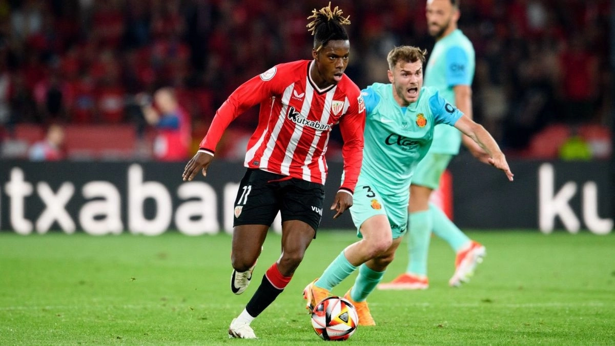 <p>Nico Williams, player of Athletic Club and star of Spain</p>