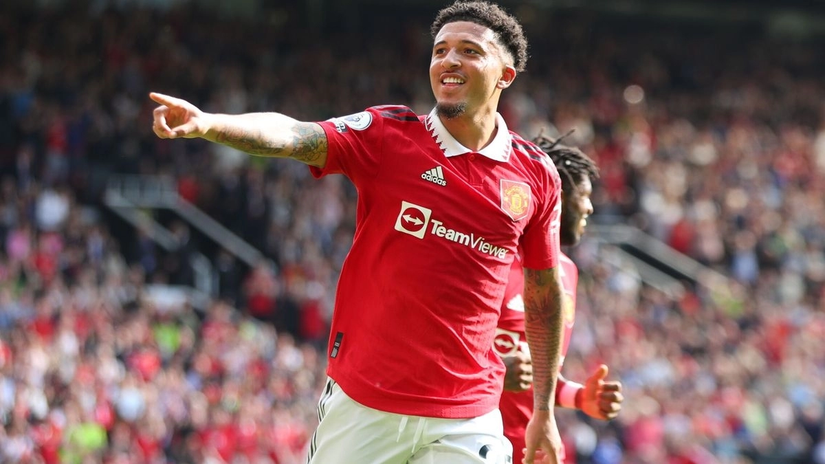 <p>Jadon Sancho, player of Manchester United</p>