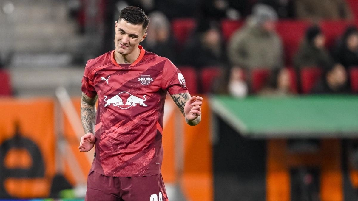 Benjamin Sesko, forward for RB Leipzig