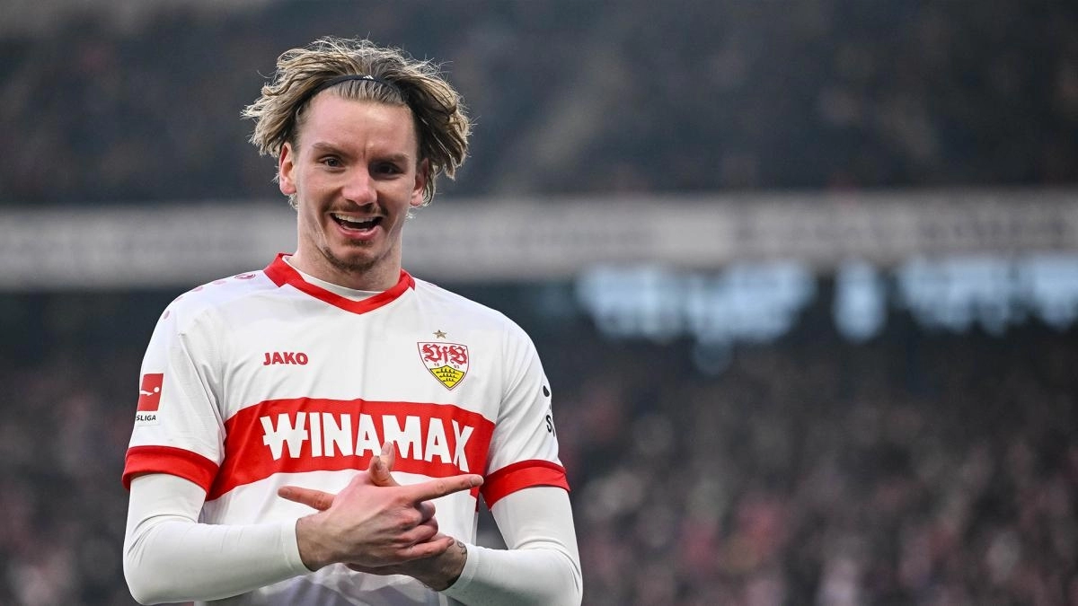 Nick Woltemade, striker for Stuttgart.