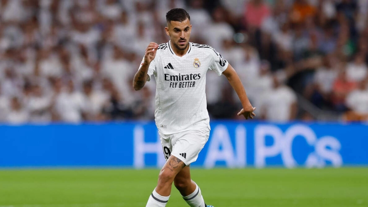Dani Ceballos jugando con el Real Madrid
