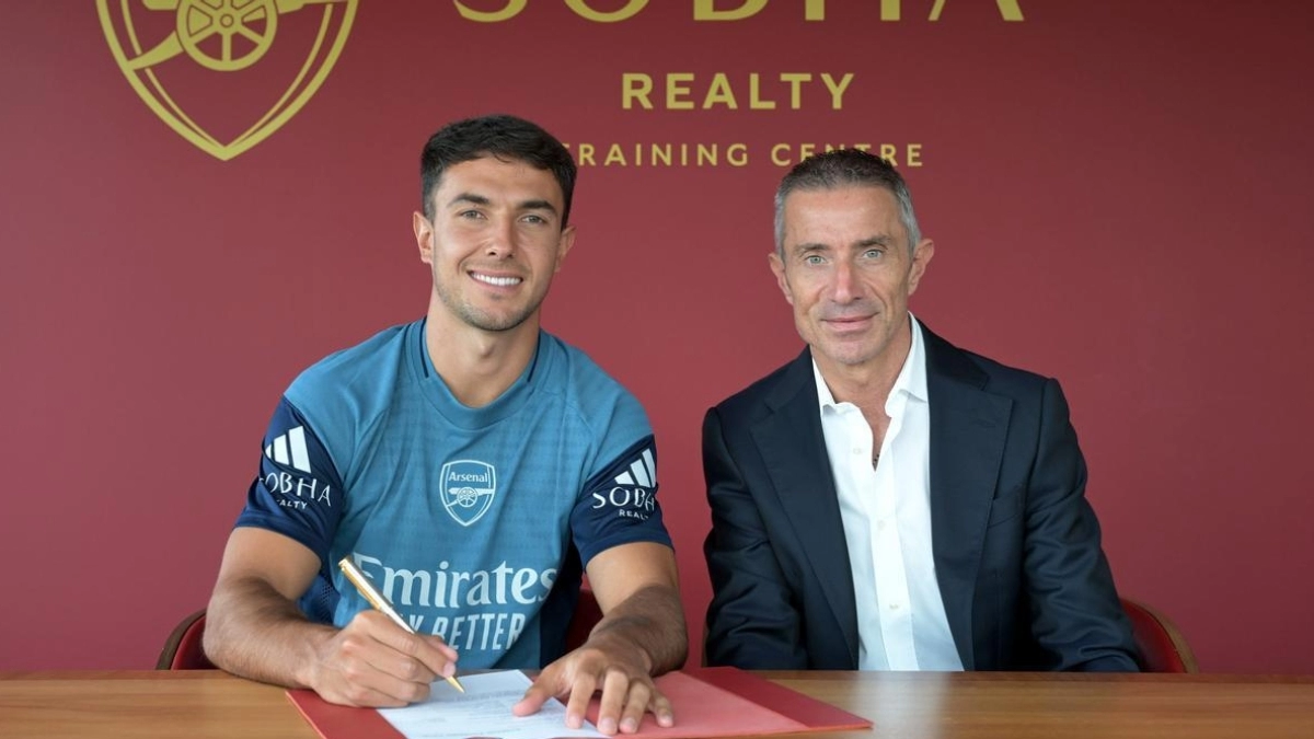 Arsenal presenting their new signing: Zubimendi.