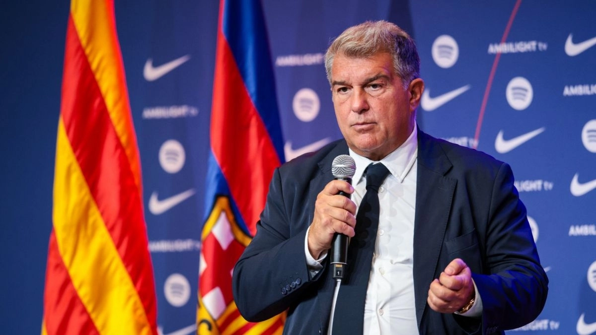Joan Laporta, presidente del FC Barcelona