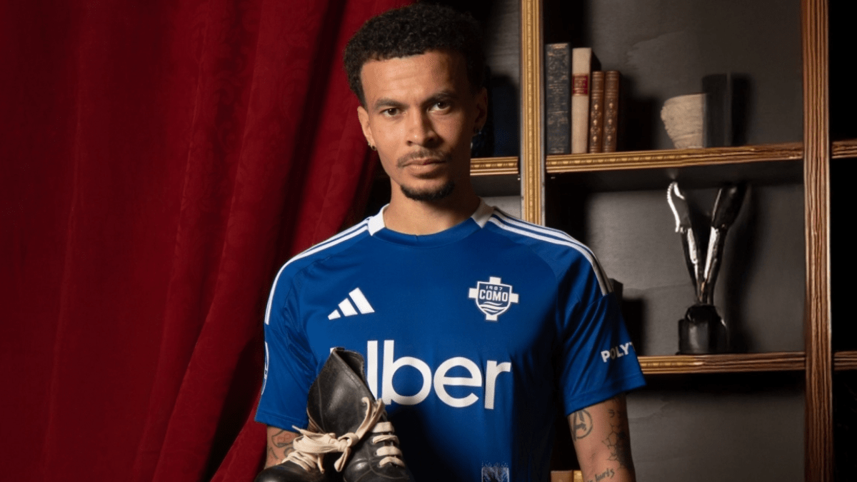 Dele Alli en la presentación con el Como 1907