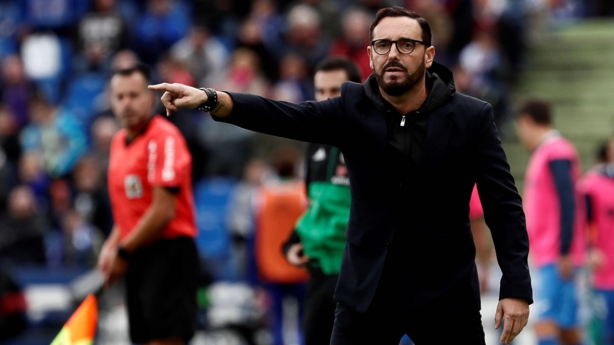 Bordalás en pleno partido con el Getafe CF