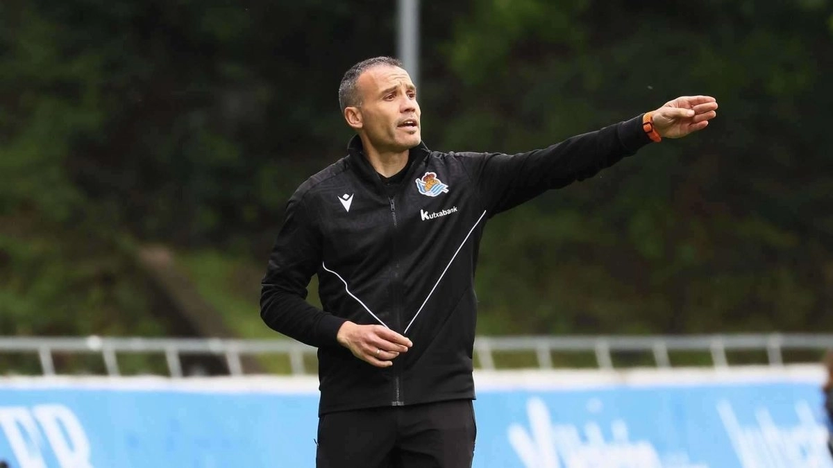 Sergio Francisco, entrenador de la Real Sociedad