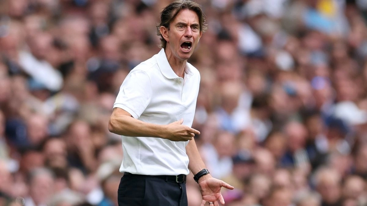 <p>Thomas Frank, coach of Tottenham</p>