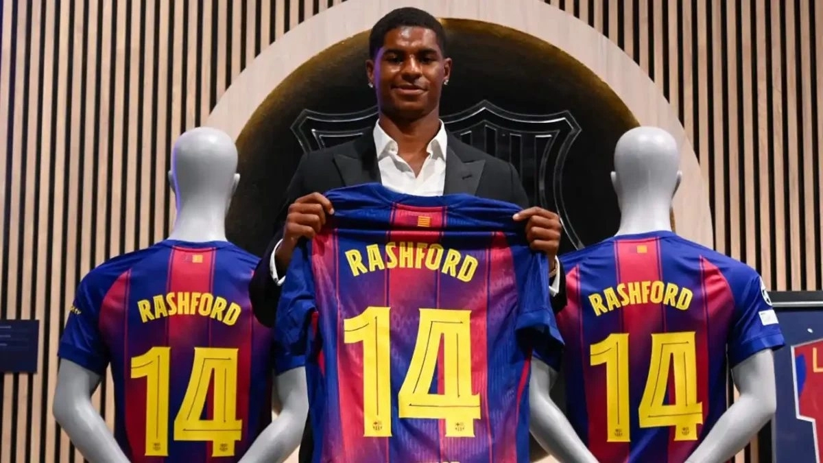 Marcus Rashford, delantero del Manchester United cedido en el Barcelona