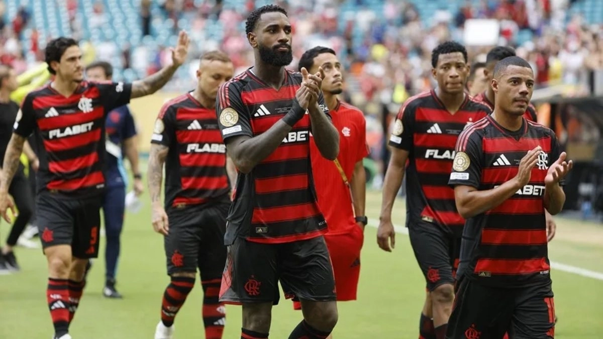 Los jugadores de Flamengo tras un partido