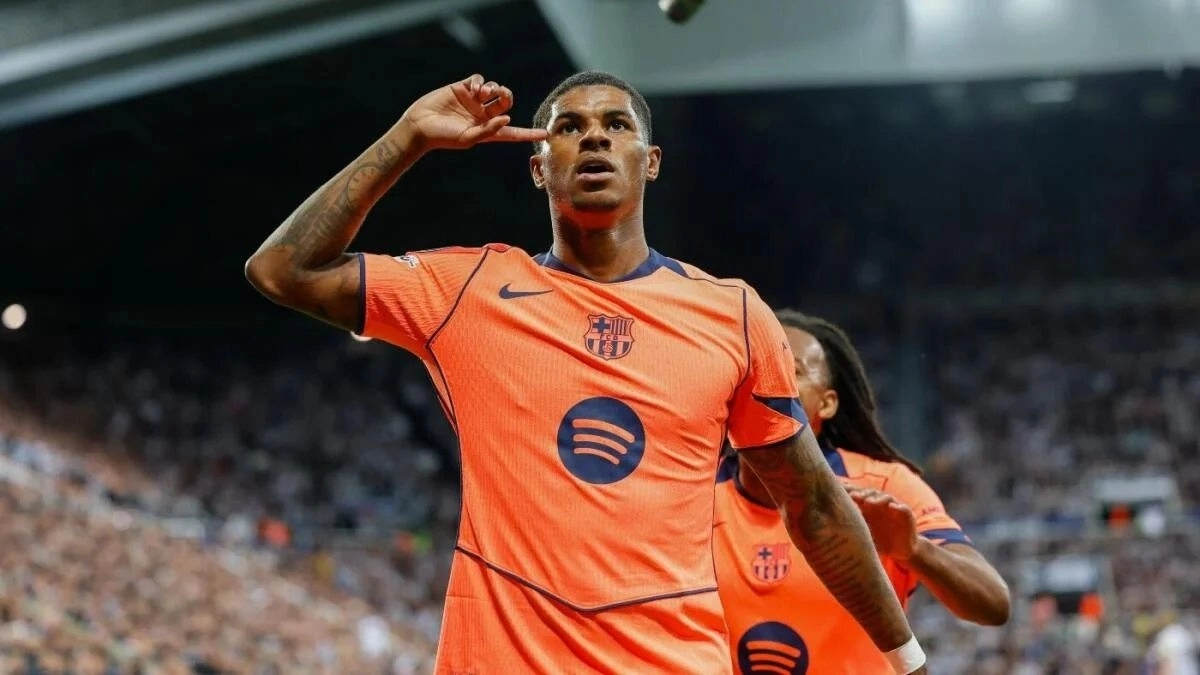 Marcus Rashford, delantero del Manchester United cedido en el Barcelona