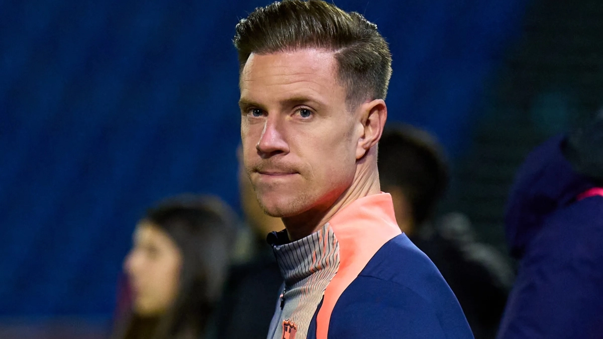 <p>Marc-André Ter Stegen, goalkeeper for FC Barcelona</p>