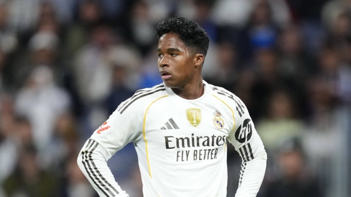Endrick during a match with Real Madrid.