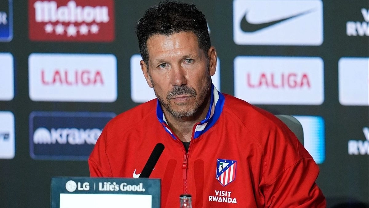 Cholo Simeone, entrenador del Atlético de Madrid 
