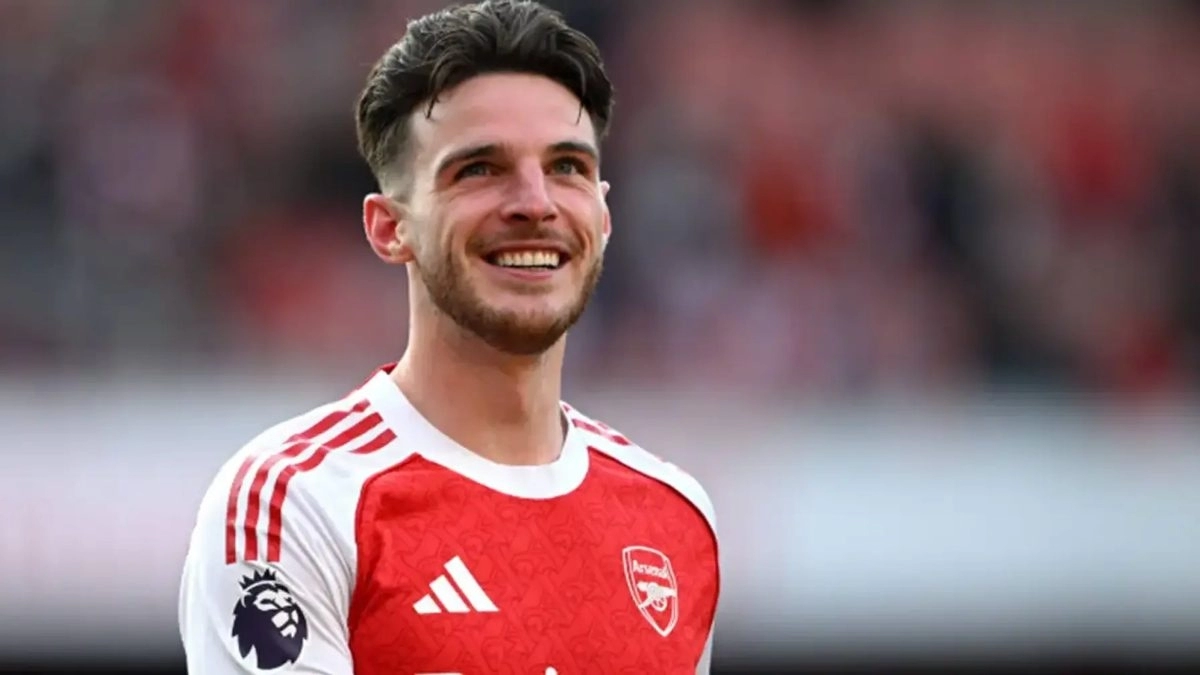 Declan Rice, centrocampista inglés del Arsenal