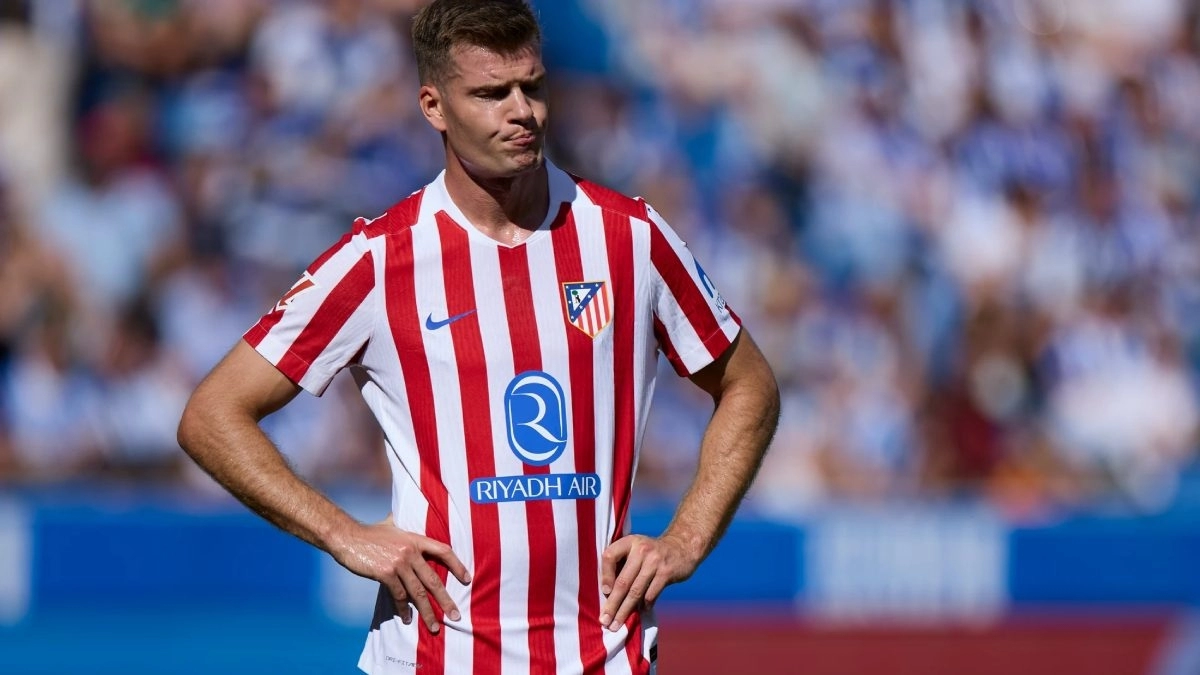 Alexander Sorloth, delantero del Atlético de Madrid 