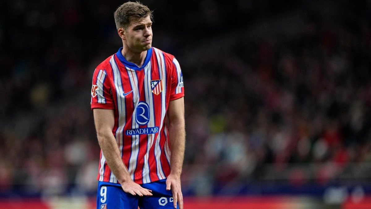 Alexander Sorloth, delantero del Atlético de Madrid 