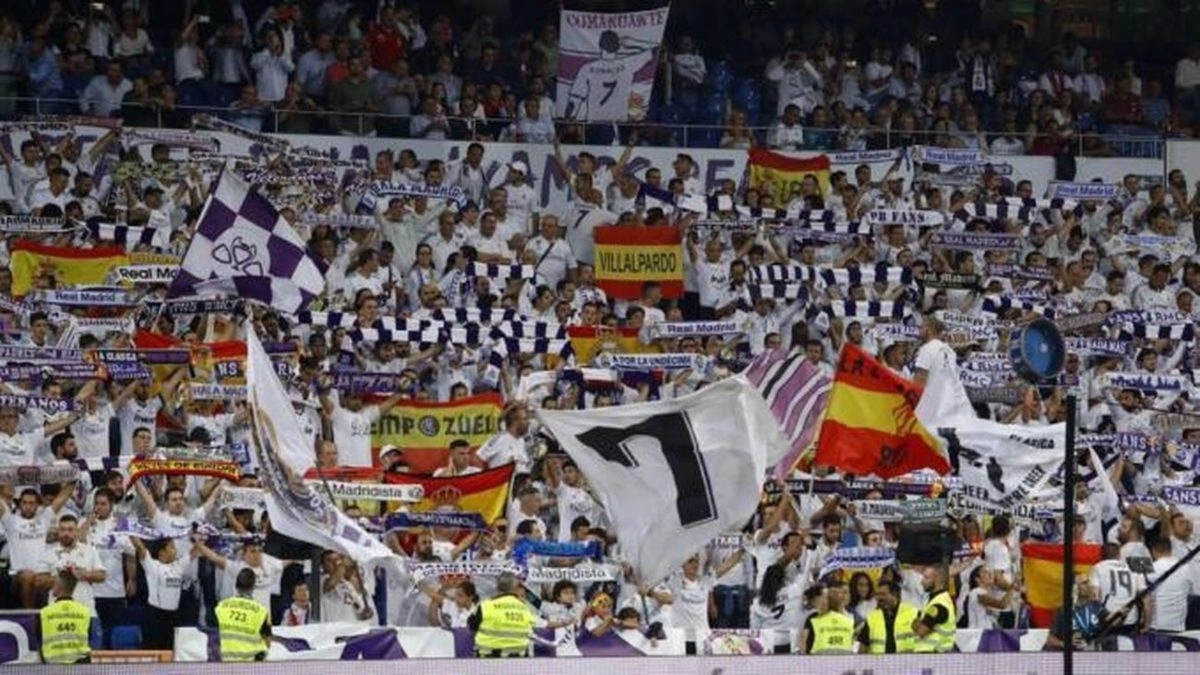 Los aficionados del Real Madrid