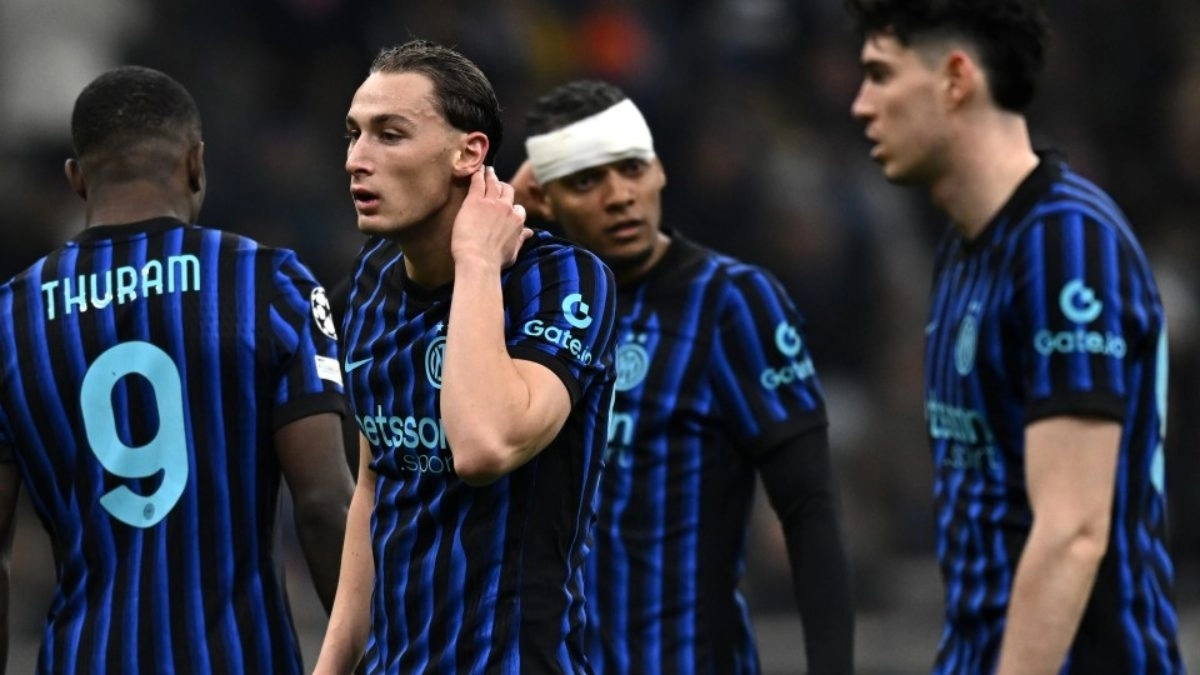 Players of Inter Milan after being eliminated by Bodo Glimt