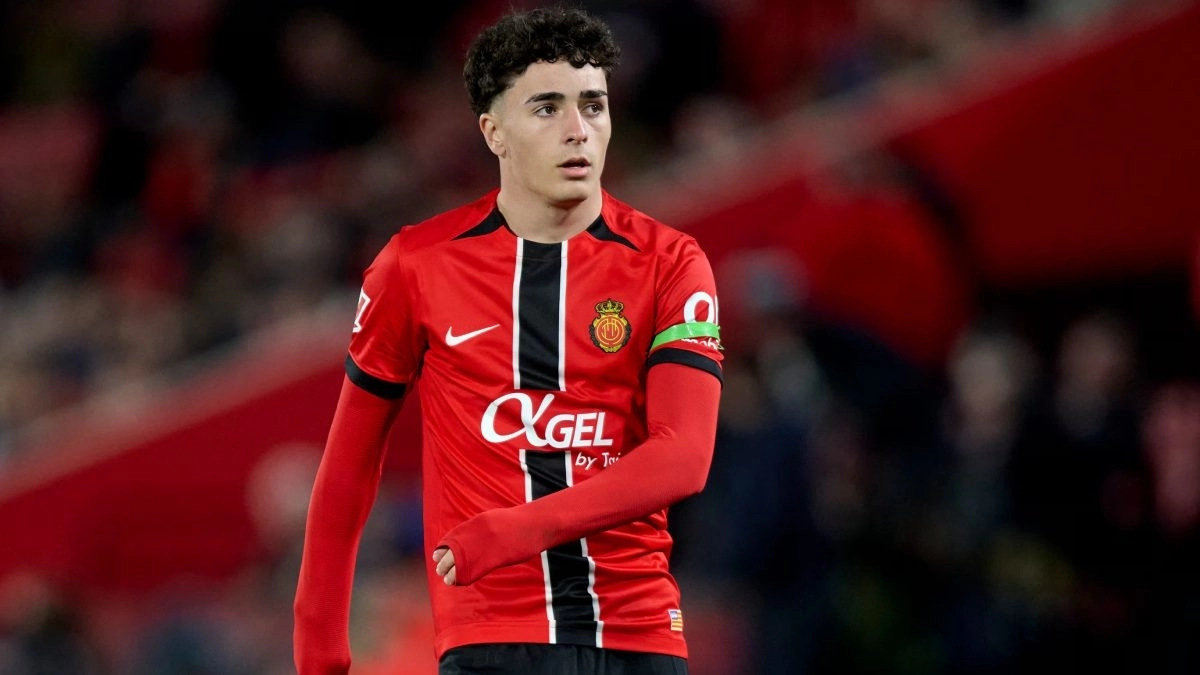 Jan Virgili durante un partido con el Mallorca