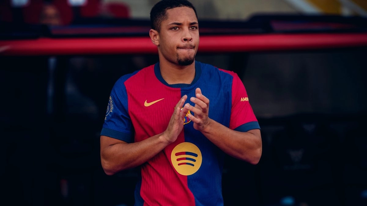 Vitor Roque during his time at Barcelona