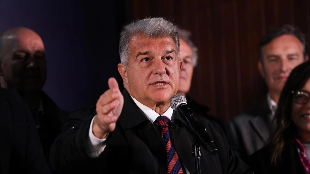 <p>Joan Laporta, President of FC Barcelona</p>