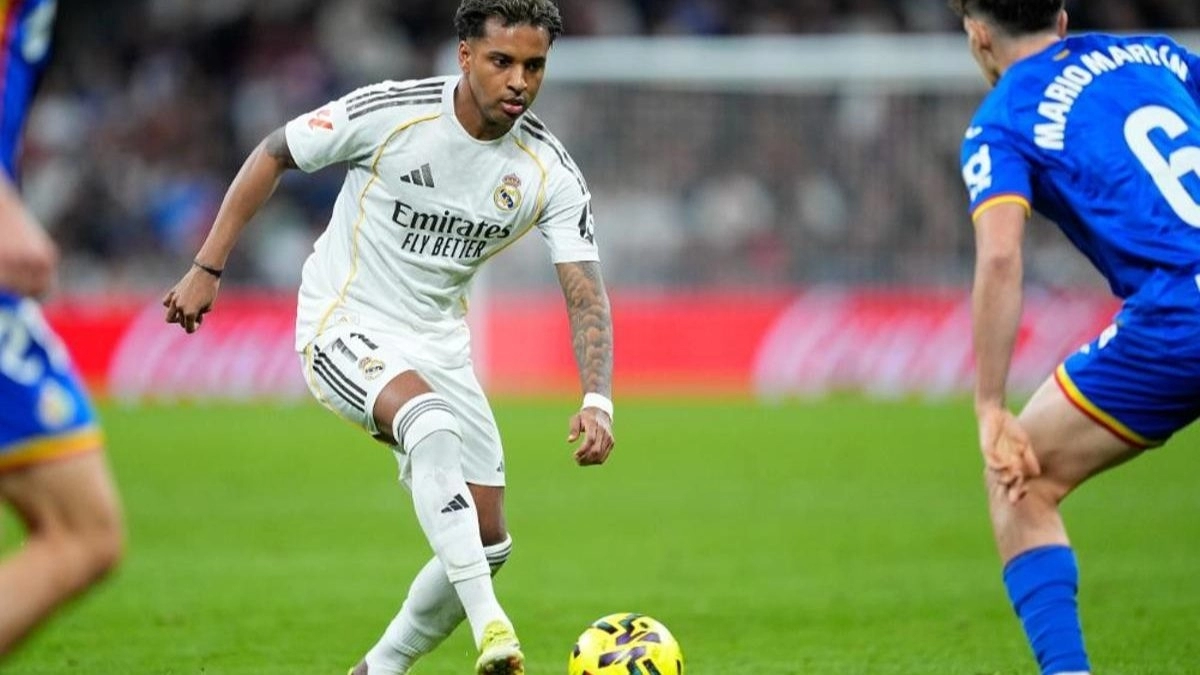 Rodrygo during Real Madrid - Getafe